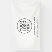 ビジネスロゴとWebサイト会社の再開 横断幕 (縦)