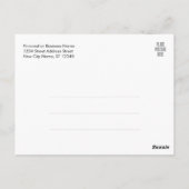 ビジネスロゴによる新しいアドレスの変更 ポストカード (裏面)