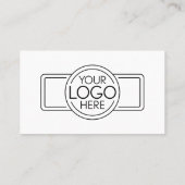 ビジネスロゴによる新しいアドレスの変更 名刺 (裏面)