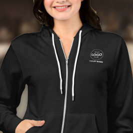 ビジネスロゴのアップロードテンプレート – スタッフ名 パーカ