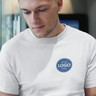 ビジネスロゴのアップロードテンプレート – フロントロゴ Tシャツ