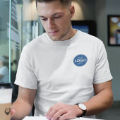 ビジネスロゴのアップロードテンプレート – 前後のロゴ Tシャツ