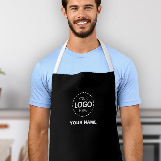 ビジネスロゴのアップロードテンプレート – 独自の作成 エプロン