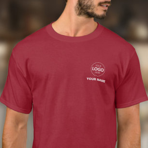 ビジネスロゴのアップロードテンプレート – 独自の作成 Tシャツ
