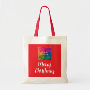 ビジネスロゴのアップロードMerry Christmas Budget トートバッグ