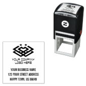 ビジネスロゴのアドレス セルフインキングスタンプ (インサイチュ)