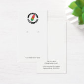 ビジネスロゴのイヤリングカスタムディスプレイカードの追加 (デスク)