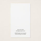 ビジネスロゴのイヤリングカスタムディスプレイカードの追加 (裏面)