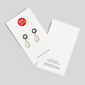 ビジネスロゴのイヤリングモダンディスプレイカードの追加