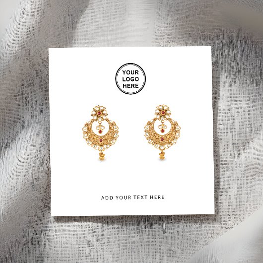 ビジネスロゴのイヤリング表示カードの追加 コーリングカード