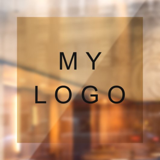 ビジネスロゴのウィンドウの貼り付け正方形 ウィンドウサイン (シート2)