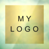 ビジネスロゴのウィンドウの貼り付け正方形 ウィンドウサイン (シート3)