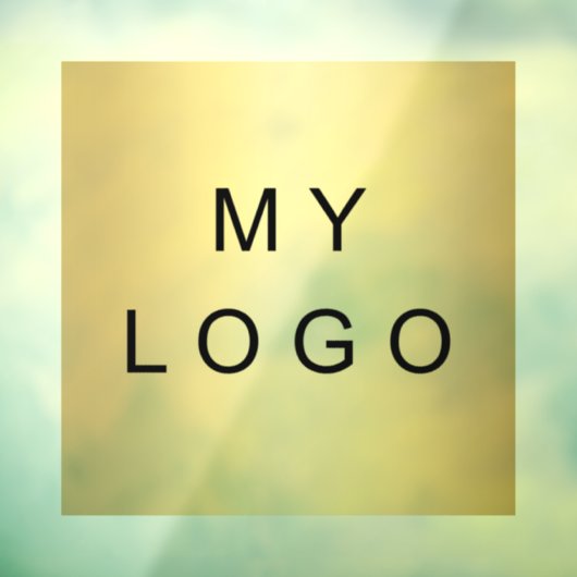 ビジネスロゴのウィンドウの貼り付け正方形 ウィンドウサイン (シート3)