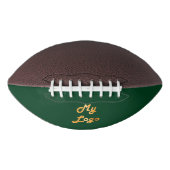 ビジネスロゴのエメラルドグリーン アメリカンフットボール (正面)