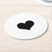 ビジネスロゴのカスタム ラウンドペーパーコースター (アングル)