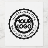 ビジネスロゴのカスタム ワインラベル (シングルラベル)