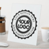 ビジネスロゴのカスタム 台座サイン (インサイチュ)