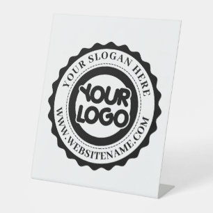 ビジネスロゴのカスタム 台座サイン