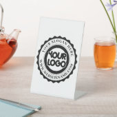 ビジネスロゴのカスタム 台座サイン (インサイチュ)