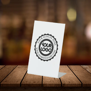 ビジネスロゴのカスタム 台座サイン