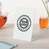 ビジネスロゴのカスタム 台座サイン (インサイチュ)