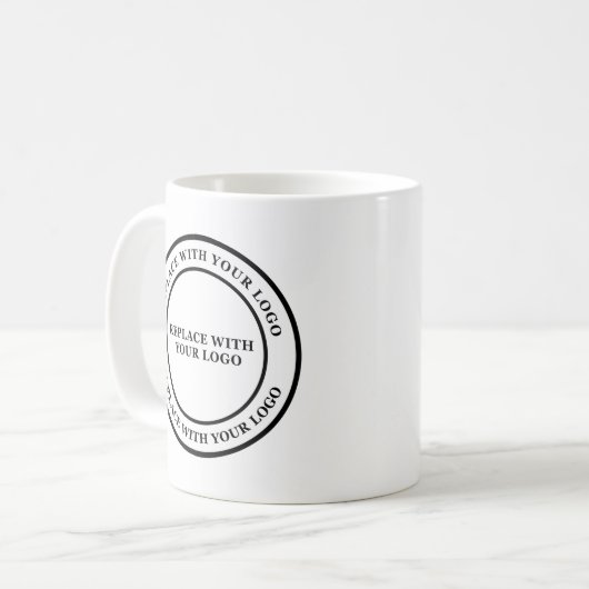 ビジネスロゴのコーヒー・マグ コーヒーマグカップ (正面左)