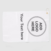 ビジネスロゴのゴルフタオル ゴルフタオル (横)