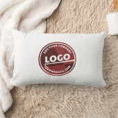 ビジネスロゴのショールームの追加カスタム ランバークッション (ブランケット)