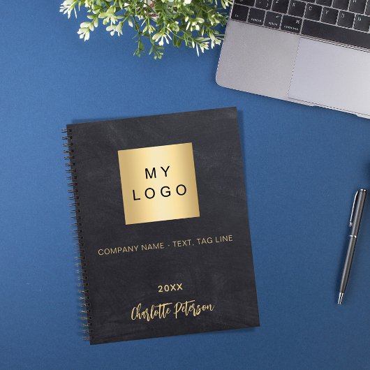 ビジネスロゴのシルクボードのグレー名2026 プランナー手帳