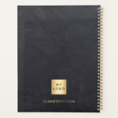 ビジネスロゴのシルクボードのグレー名2026 プランナー手帳 (裏面)