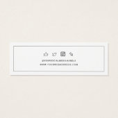 ビジネスロゴのスタッドイヤリングディスプレイカード (裏面)