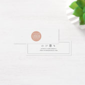 ビジネスロゴのスタッドイヤリングディスプレイカード (デスク)