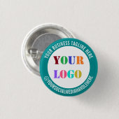 ビジネスロゴのソーシャルメディアのプロモーションボタン 缶バッジ (正面&裏面)