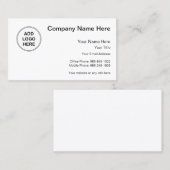 ビジネスロゴのデザイン 名刺 (正面/裏面)