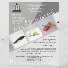 ビジネスロゴのトレンディーモダン幾何学的3枚の写真 チラシ