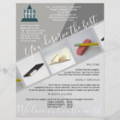 ビジネスロゴのトレンディーモダン幾何学的3枚の写真 チラシ (正面)