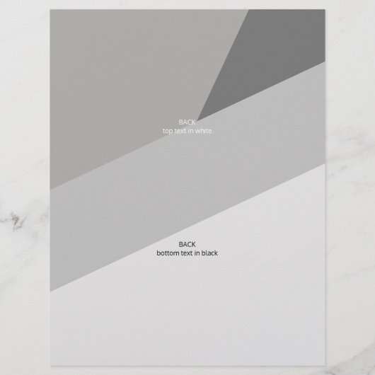 ビジネスロゴのトレンディーモダン幾何学的3枚の写真 チラシ (裏面)