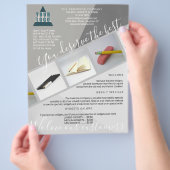 ビジネスロゴのトレンディーモダン幾何学的3枚の写真 チラシ (手)