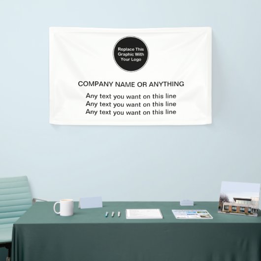 ビジネスロゴのバナーテンプレート 横断幕 (トレードショー)