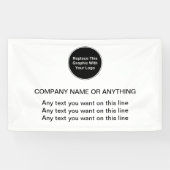 ビジネスロゴのバナーテンプレート 横断幕 (横)