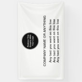 ビジネスロゴのバナーテンプレート 横断幕 (縦)