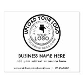 ビジネスロゴのパッケージとブランディング ラバースタンプ (インプリント)