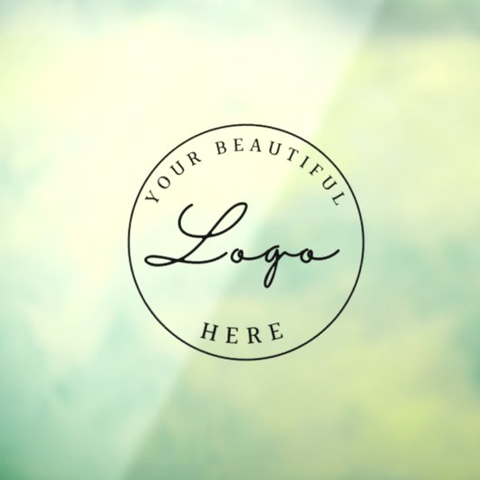 ビジネスロゴのパーソナライズされたカスタム ウィンドウサイン (シート3)