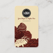 ビジネスロゴのパーソナライズ |チョコレート会社 名刺 (裏面)