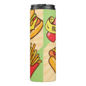 ビジネスロゴのパーソナライズ |ハンバーガーホットドッグテーマ タンブラー (裏面)