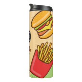 ビジネスロゴのパーソナライズ |ハンバーガーホットドッグテーマ タンブラー (回転右)