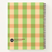 ビジネスロゴのパーソナライズ |ハンバーガーホットドッグテーマ ノートブック (裏面)