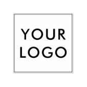 ビジネスロゴのフルサイズのシンプル ラバースタンプ (インプリント)