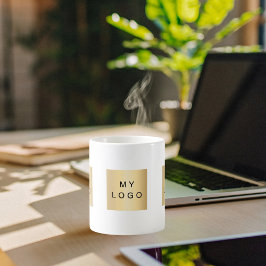 ビジネスロゴのブランドカラー コーヒーマグカップ