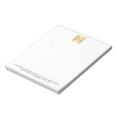 ビジネスロゴのブランドカラー ノートパッド (回転)